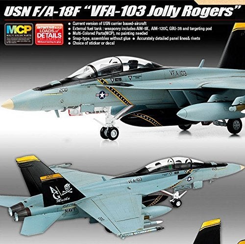 Academy 1/72 USN F/A-18F""VFA-103 Jolly Rogers"" / Academy model kit / #12535 - Image 2